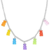 Rainbow Cute Jelly Bear Gummy Necklace